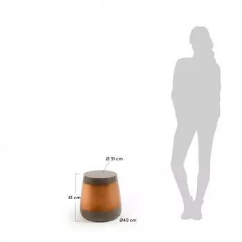 Приставной стол Goldman золотого цвета