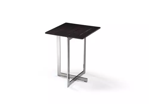 Приставной стол Smoked с металлическим основанием