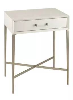 Приставной столик Dana белого цвета