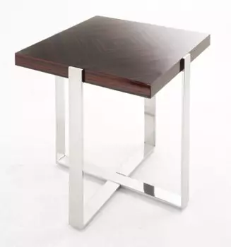 Приставной столик Perran с коричневой столешницей