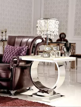 Приставной столик со столешницей из искусственного мрамора