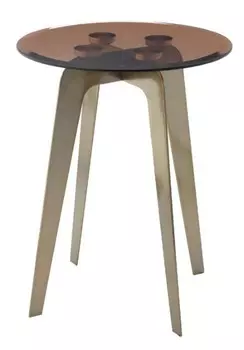 Приставной столик Volterra Accent со стеклянной столешницей