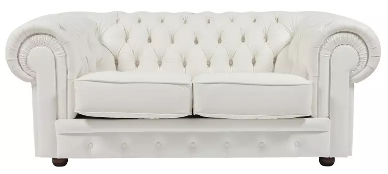Прямой двухместный диван Chesterfield