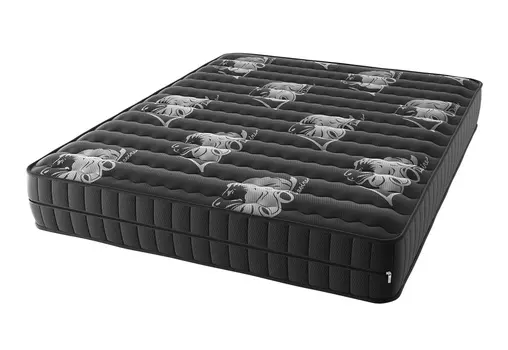 Пружинный матрас топаз Premium 80x200 с чехлом из трикотажа черного цвета