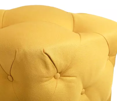 Пуф Amrit желтого цвета