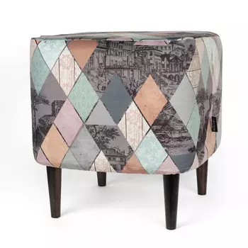 Пуф азимут Motive на деревянных ножках цвета венге