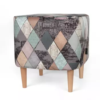 Пуф азимут Motive серого цвета