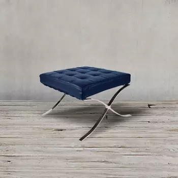 Пуф барселона синего цвета