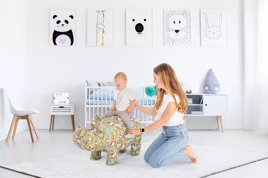 Пуф бегемот Kolibri Beige