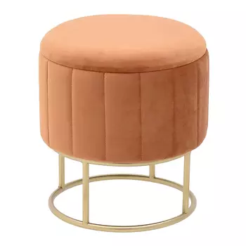 Пуф-бокс оранжевого цвета