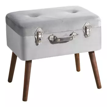 Пуф-бокс серого цвета