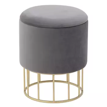 Пуф-бокс серого цвета