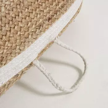 Пуф Deeze из джута белого цвета