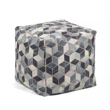 Пуф Insolit серого цвета 45x45