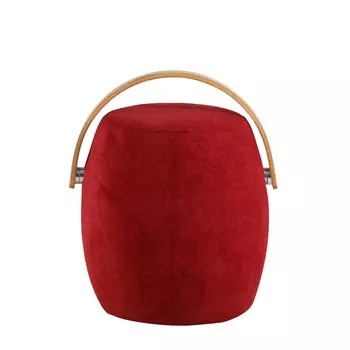 Пуф Koopman Wood красного цвета