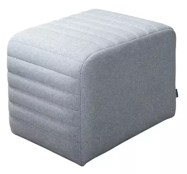 Пуф Loft стоун светло-серого цвета