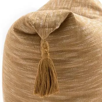 Пуф меланжевый Lokken бежевого цвета