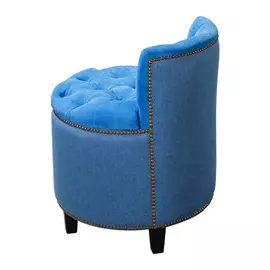 Пуф мулен руж блю с обивкой из микровельвета