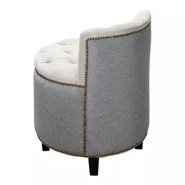 Пуф мулен руж сильвер с обивкой из микровельвета