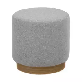 Пуф на низком деревянном основании Nordic