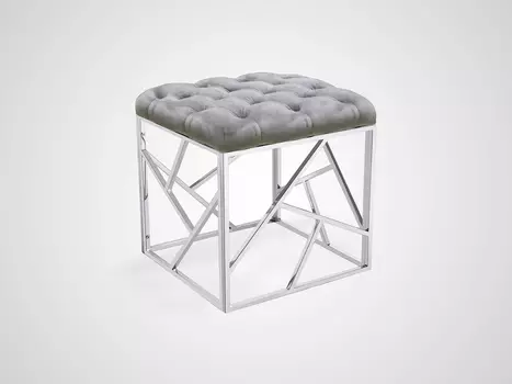 Пуф нежно-серого цвета