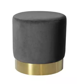 Пуф Osman с обивкой серого цвета