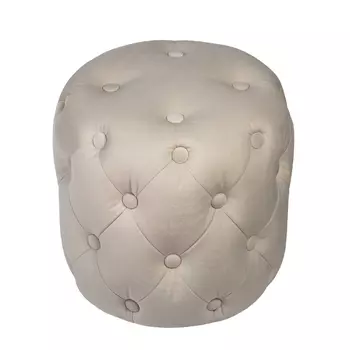 Пуф Passion белый из велюра