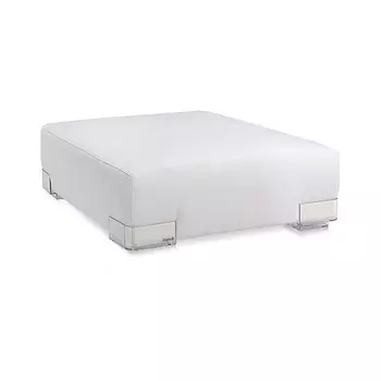 Пуф Plastics Duo белого цвета