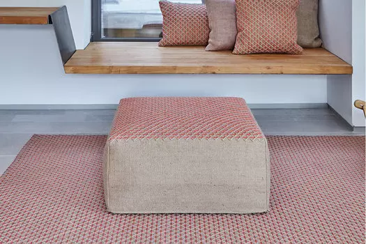 Пуф Raw синего цвета