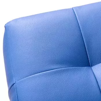 Пуф руби Paris из экокожи cиний