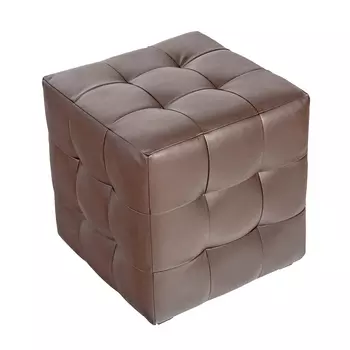 Пуф руби Paris из экокожи коричневый