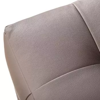 Пуф руби Paris из экокожи серый