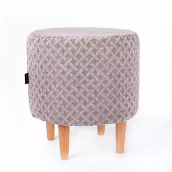 Пуф спутник Zoom Cross Cocoa бежево-серого цвета