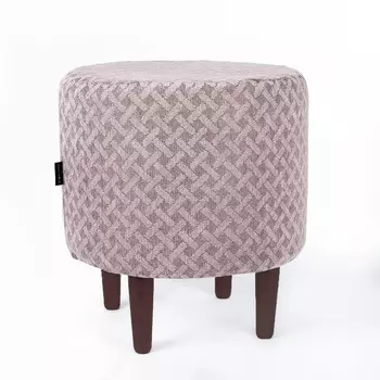 Пуф спутник Zoom Cross Cocoa бежево-серого цвета