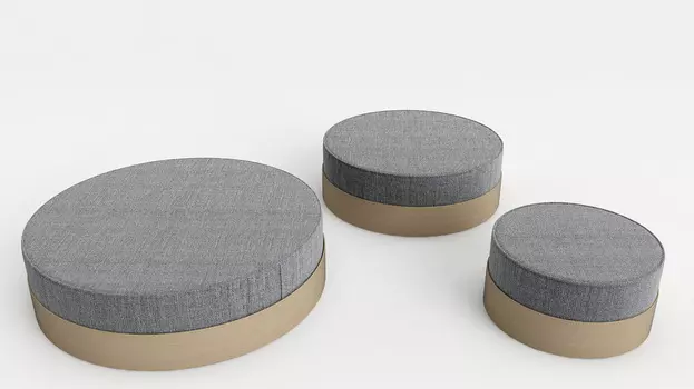 Пуф Tabs серого цвета