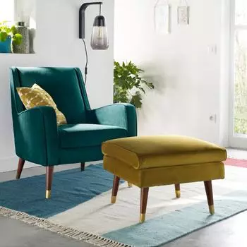 Пуф Wilde y из велюра и полиэстера