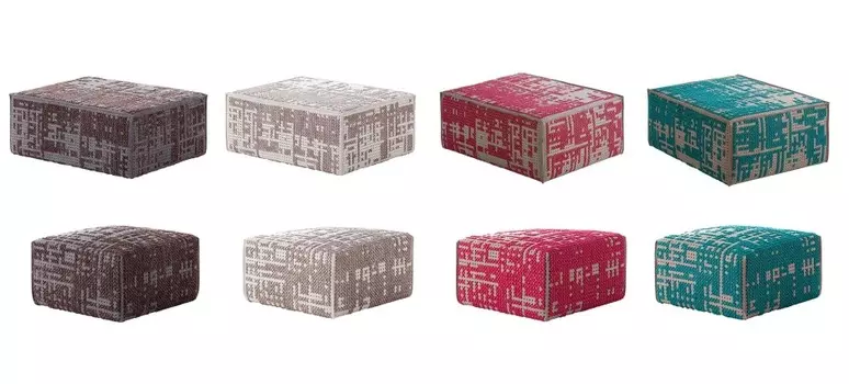 Пуфик Abstract серо-розового цвета