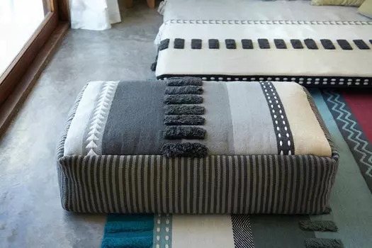 Пуфик Alexandra из натуральной шерсти