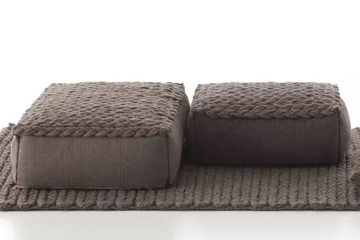 Пуфик Trenzas из шерсти