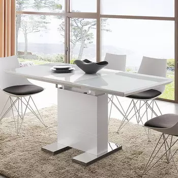 Раскладной стол белого цвета