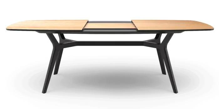 Раскладной стол Johann Oak Black 160-220 дуб