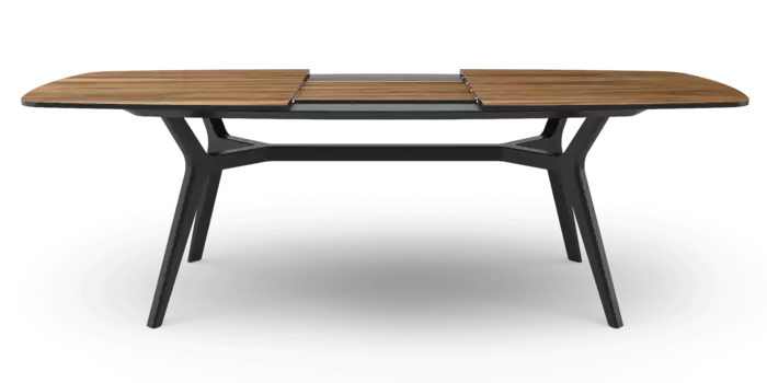 Раскладной стол Johann Walnut Black 160-220 орех