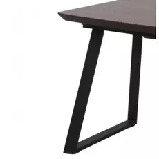 Раздвижной обеденный стол на металлических ножках