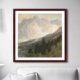 Репродукция картины High Sierra Mountain Scene 1905 г.