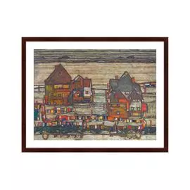 Репродукция картины Houses With Laundry Suburb ii 1914 г.