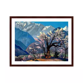 Репродукция картины кришна весна в кулу 1930 г.