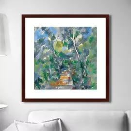 Репродукция картины лесной пейзаж путь от мас джоли в шато нуар 1900 г.