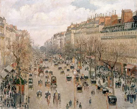 Репродукция картины на холсте Boulevard Montmartre Day