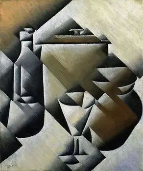 Репродукция картины на холсте Jar, Bottle And Glass