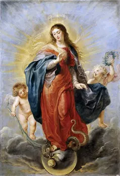 Репродукция картины на холсте непорочное зачатие Immaculate Conception 1628 г.